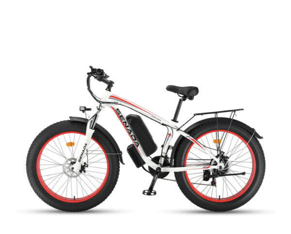 Senada Archon Pro UL Certified 1000W 48V 20Ah 26" Fat Tire Long Range Beach Snow Mountain eBike with Rear Rack & Fenders - Image 8