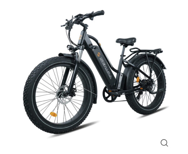 All New Upgraded Senada Herald 1000w 48v 21Ah Long Range Fat Tire Step thru Mountain Beach Snow Electric Bike + Rear Rack & Fenders - Image 3