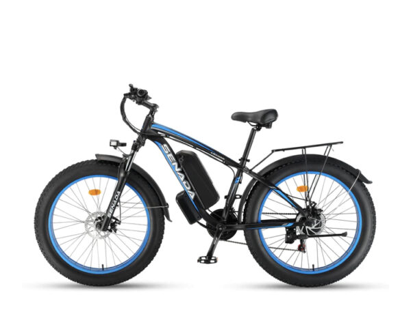 Senada Archon Pro UL Certified 1000W 48V 20Ah 26" Fat Tire Long Range Beach Snow Mountain eBike with Rear Rack & Fenders - Image 4