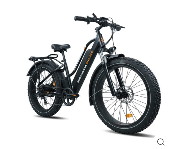 All New Upgraded Senada Herald 1000w 48v 21Ah Long Range Fat Tire Step thru Mountain Beach Snow Electric Bike + Rear Rack & Fenders - Image 5