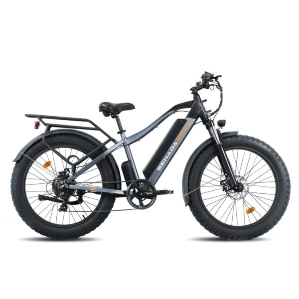 All New Upgraded Senada Saber Long Range All Terrain 26” Fat Tire Mountain Beach Snow 1000w 48v 21Ah Electric Bike