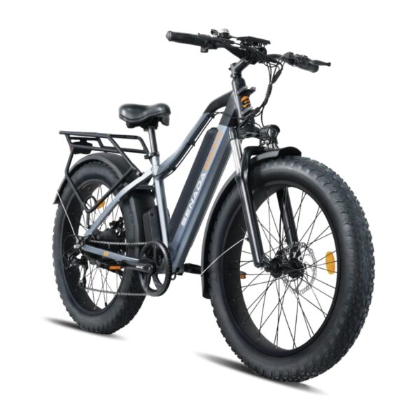 All New Upgraded Senada Saber Long Range All Terrain 26” Fat Tire Mountain Beach Snow 1000w 48v 21Ah Electric Bike - Image 2